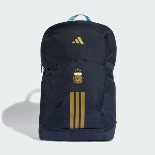 【adidas 愛迪達】Afa Backpack 後揹包 阿根廷 足球 運動包 深藍 黃(KE1386)