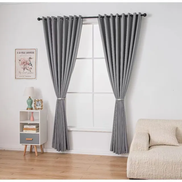 【BLACK PEACOCK 黑孔雀】純色遮光窗簾單片寬150*高130CM-1片入(遮光窗簾 半腰窗簾 門簾 風水簾 多色可選)