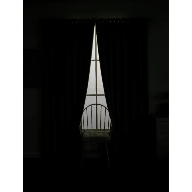 【BLACK PEACOCK 黑孔雀】純色遮光窗簾單片寬150*高130CM-1片入(遮光窗簾 半腰窗簾 門簾 風水簾 多色可選)