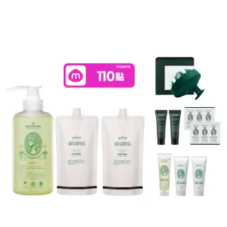 【ROOTON 官方直營】甦活植萃洗髮超值組-洗髮精500ml+洗髮精補充包500mlx2入