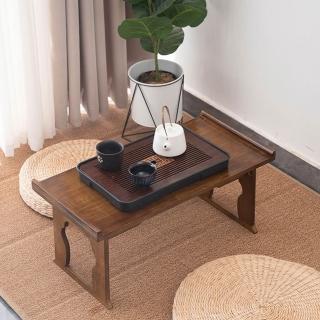HOME宜家 可折疊飄窗炕幾 家用榻榻米茶桌 陽臺桌子茶几70*32.5*30cm（矮茶桌/茶几/飄窗桌）