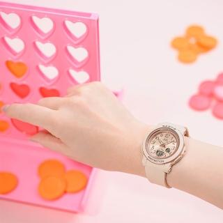 【CASIO 卡西歐】BABY-G 時尚玫瑰金雙顯手錶 送禮 禮物(BGA-290SA-4A)