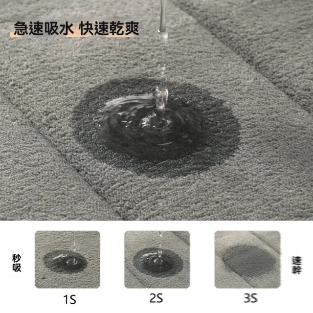 歐林居家Orin 浴室吸水地墊 40×60 防滑（地墊 腳踏墊 浴室地毯 防滑腳墊 速乾地墊 預售12天）