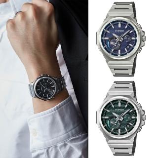 【CASIO 卡西歐】G-SHOCK 碳纖維防護太陽能藍牙手錶-3款可選 情人節 送禮(GST-B1000D-1A/2A/3A)