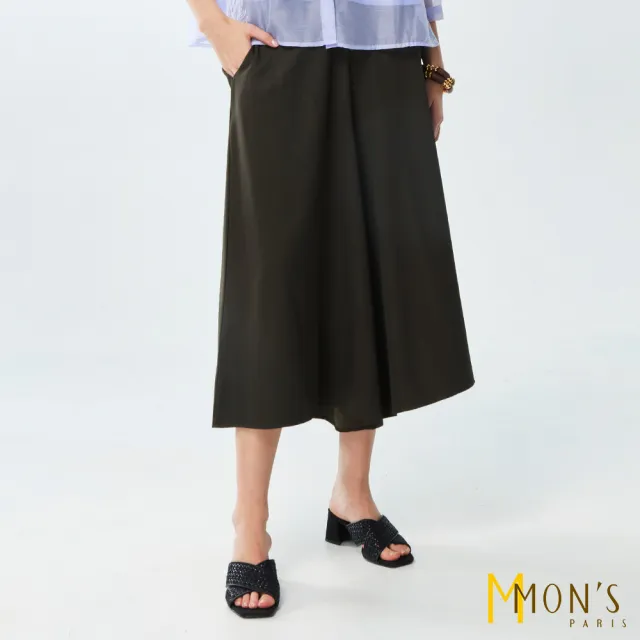 【MON’S】修身素面百搭寬褲(直)