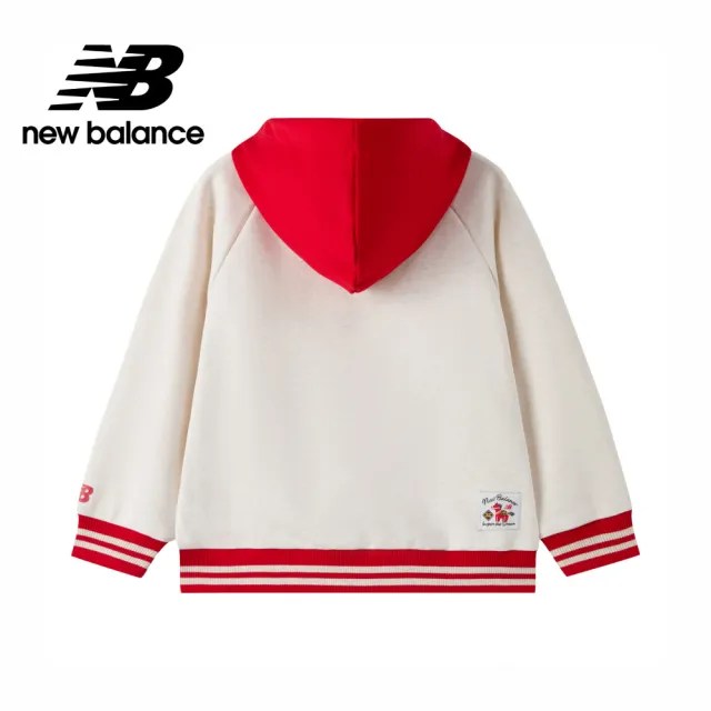 【NEW BALANCE】NB 童裝帽T_7CG1109WOML_男童/女童_灰紅色
