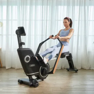 【BGYM 比勁】商用 W680雙槳划船機(全身訓練/逆轉圓肩駝背/鍛鍊手臂肩背/燃脂塑形/運動訓練APP/技師安裝)