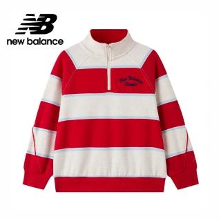 【NEW BALANCE】NB 童裝半開襟長袖衛衣 7ZG1108WOML 男童/女童 條紋紅