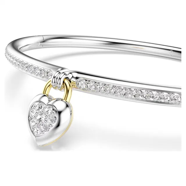 【SWAROVSKI 施華洛世奇】Idyllia 雙面愛心手鐲-尺寸M 618年中慶 推薦(5737266)