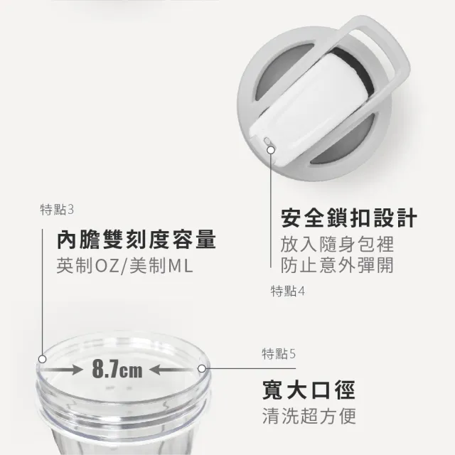 【Blender Bottle】2入組_〈Strada Tritan〉按壓防漏搖搖杯710ml 美國原裝進口(BlenderBottle/運動水壺)