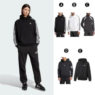 【adidas 愛迪達】連帽長袖T恤 圓領長袖T恤 BAGGY HOODIE 男 A-JC6251 B-JY1414 C-JV6950 精選五款