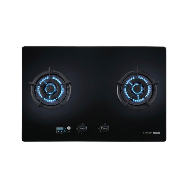 【SAKURA 櫻花】二口大面板易清檯面爐G2627G(原廠安裝-官方直營)