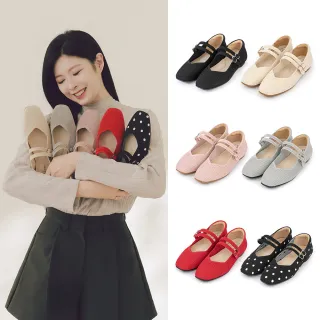 【D+AF】3D零感雲織鞋 雙帶方頭瑪莉珍鞋
