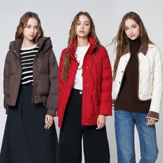 【KERAIA 克萊亞】暖冬拾光輕暖柔軟羽絨外套(四款；多色)