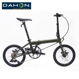 【DAHON 大行】K9 16吋9速鋁合金碟煞折疊腳踏車-綠(KAA693mini/小折/通勤/休閒/代步)