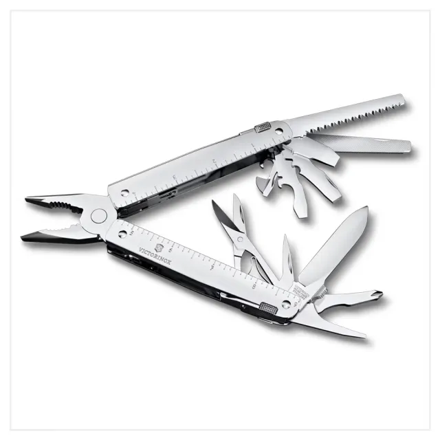 【VICTORINOX 瑞士維氏】Swiss Tool MX 工具鉗 115mm/26用/銀(3.0327.MN)