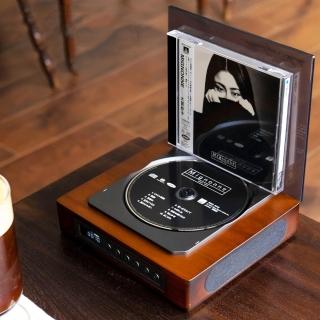 YIZ藝匠 藍芽CD播放機 木質手工音箱 復古藍牙音響一體機（雙向藍芽5.1 支援CD/MP3/USB播放）