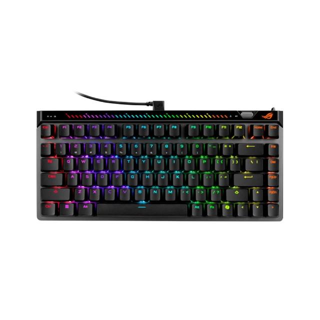 【ASUS 華碩】ROG Falchion Ace 75 HE 有線電競鍵盤 - 黑色(ROG HFX V2 磁性軸)