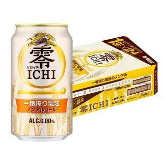 【KIRIN 麒麟】一番搾無酒精啤酒風味飲350mlx24入 (日本原裝進口)