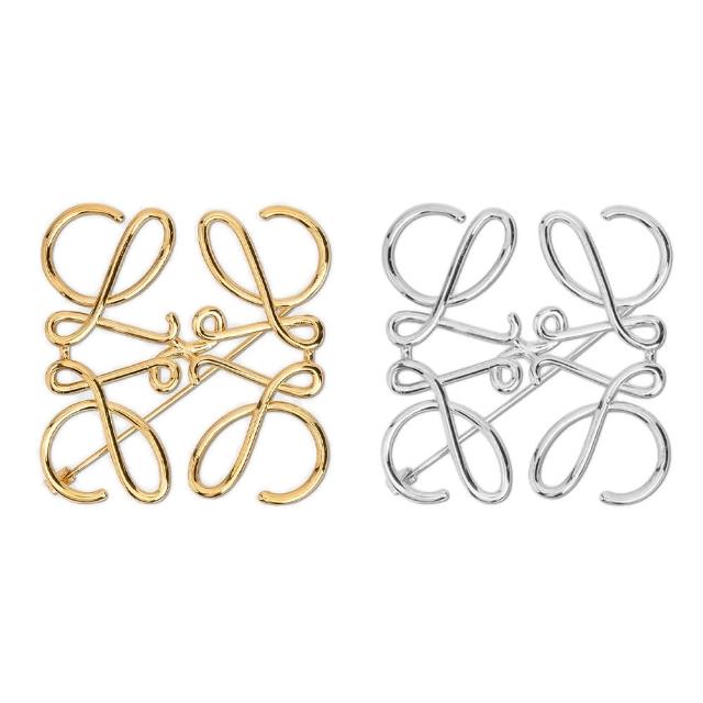 【LOEWE 羅威】LOEWE ANAGRAM 經典LOGO 胸針(11125020 8130/9230)