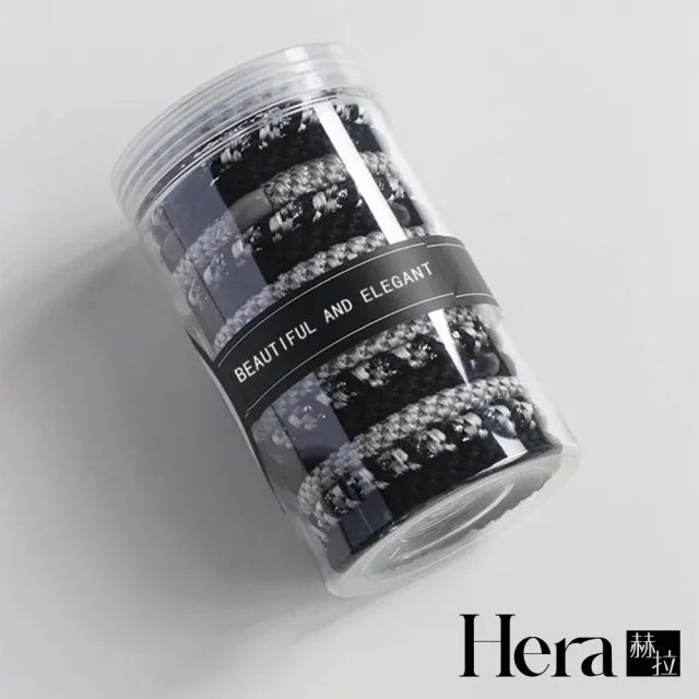 【HERA 赫拉】罐裝編織高彈性髮圈15條入 H114121805(罐裝 編織 高彈性 髮圈 15條入)
