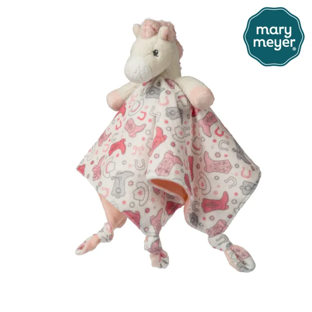 【Mary Meyer】柔軟安撫巾-甜粉牛仔馬(寶寶安全感 彌月禮 寶寶禮 寶寶最愛)