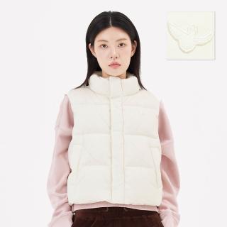 【Mark Gonzales】女裝 小天使短版羽絨背心-米白色