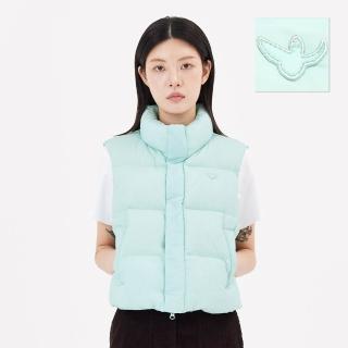 【Mark Gonzales】女裝 小天使短版羽絨背心-薄荷綠色