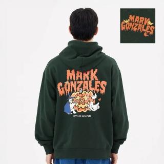 【Mark Gonzales】男女同款 南瓜帽T-深綠色