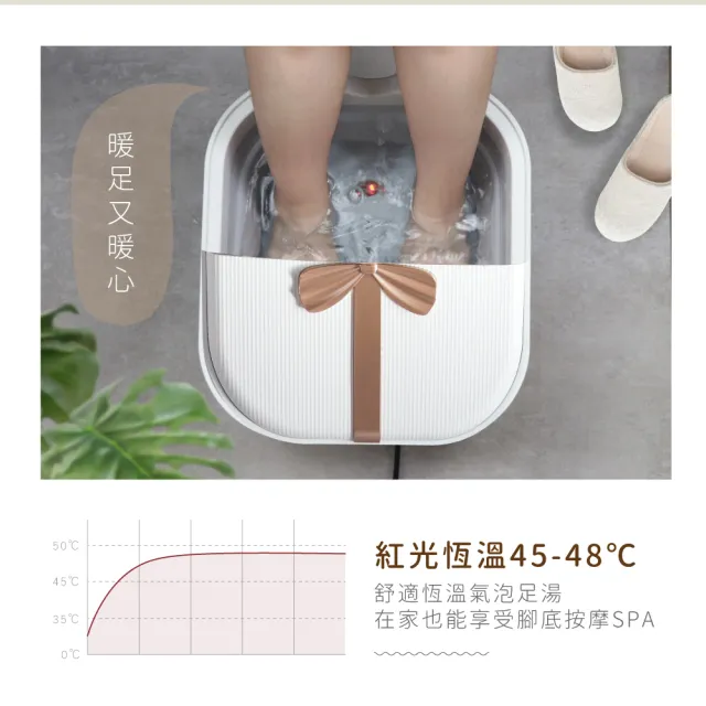 【KINYO】氣泡按摩摺疊足浴機 泡腳機(獨家經典款)