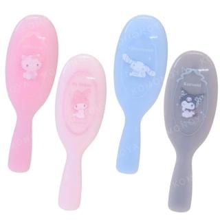 【小禮堂】Sanrio 三麗鷗 手握梳 芭蕾緞帶 酷洛米 美樂蒂 大耳狗