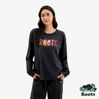 【Roots】CNY新年 Roots 女裝-YEAR OF THE HORSE 長袖上衣(石墨灰)