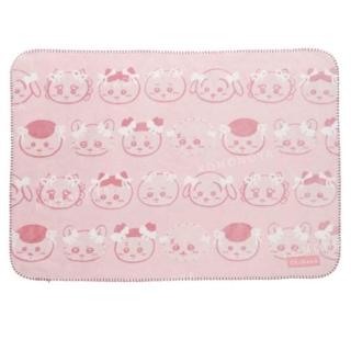 【小禮堂】Sanrio 三麗鷗 絨毛毛毯 100x70cm 粉大頭蝴蝶結