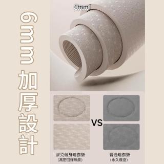 【Michael Fitness 麥克健身】加寬80公分 瑜珈墊 TPE瑜珈墊 加厚瑜珈墊 防滑健身墊 有氧跳繩墊 瑜伽墊