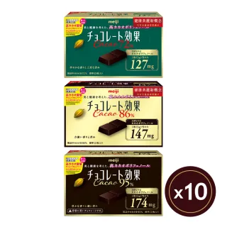 【Meiji 明治】巧克力效果CACAO黑巧克力 72%/86%/95%(盒裝*10盒)