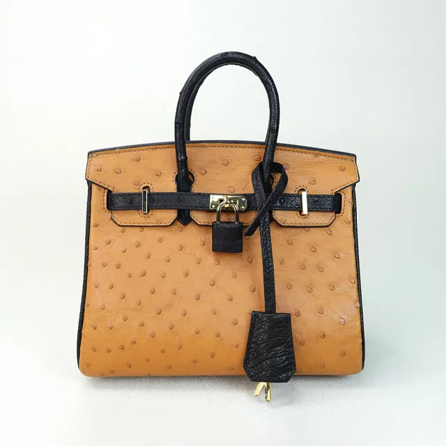 【M2nd】珍稀鴕鳥皮迷你柏金包(T9407A)