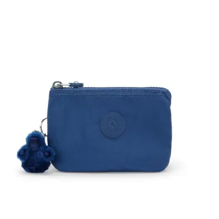 【KIPLING官方旗艦館】休閒藍三夾層配件包-CREATIVITY S