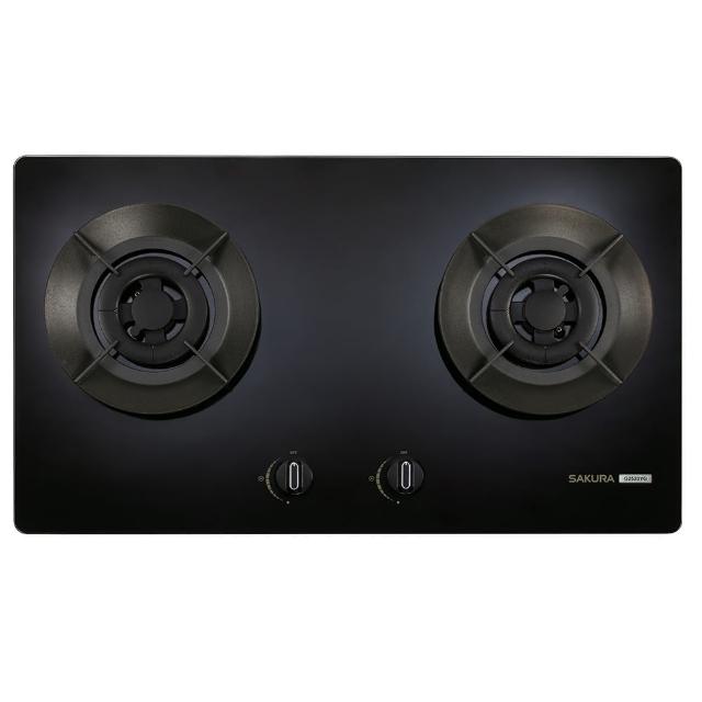 【SAKURA 櫻花】聚熱焱雙炫火二口玻璃檯面爐G2923AG(原廠安裝-官方直營)