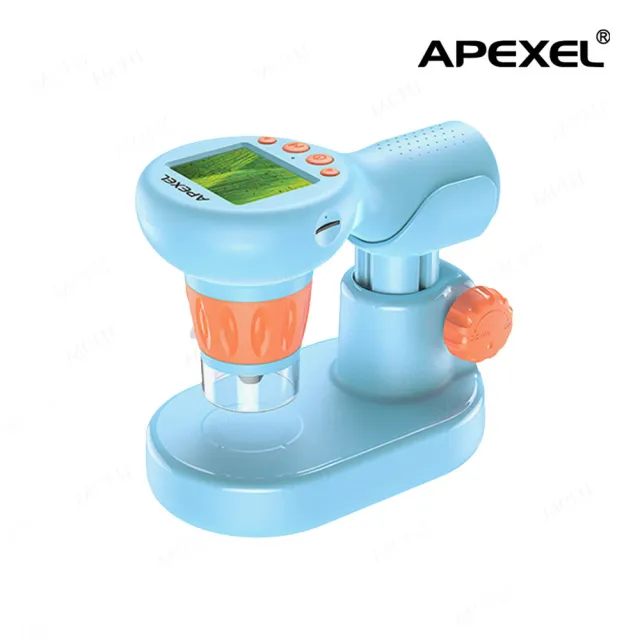 【APEXEL】800倍兒童顯微鏡 數位顯微鏡 電子放大器 迷你USB顯微(環形補光 支援多國語言 攜帶方便)