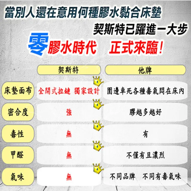 【Chester 契斯特】床墊 獨立筒 薄形 薄墊 經典職人緹花布-5尺(雙人)