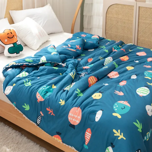 【寢聚 Sleep Club】買一送一 韓系針織棉雲朵被 四季被 棉被 涼被 多色任選(雙人被 150x200cm)