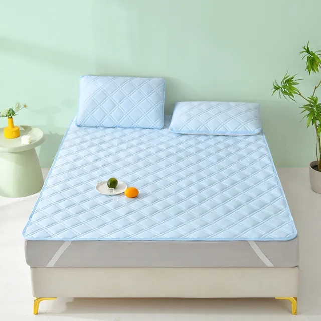 【Sleep Club】日本透氣涼感墊 涼墊 冰涼墊 涼蓆 日式床墊(單/雙/加大任選 附同款枕頭套)