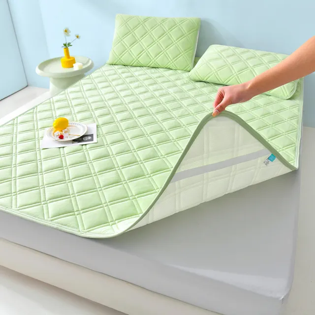 【Sleep Club】日本透氣涼感墊 涼墊 冰涼墊 涼蓆 日式床墊(單/雙/加大任選 附同款枕頭套)