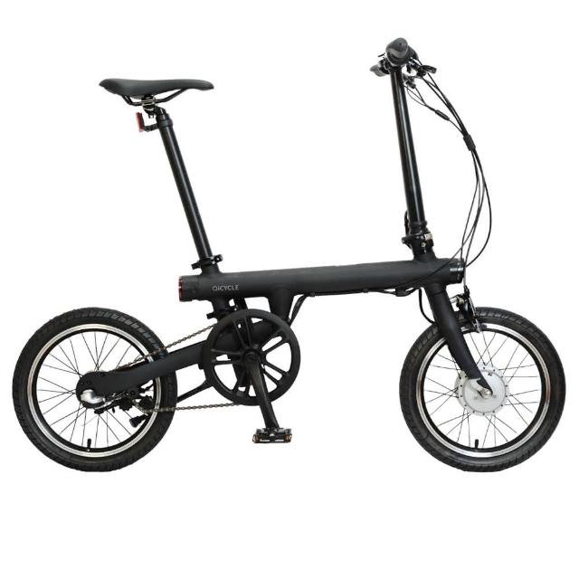 騎記 EF1台製歐規版 續航45公里 16吋內變三速電動輔助折疊腳踏車-消光黑(電輔車/小折/通勤車)