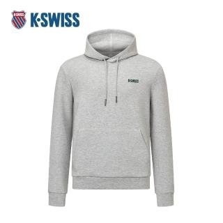 【K-SWISS】連帽長袖 M SILKY TECH HD 帽T 男款 灰色 1012034-963