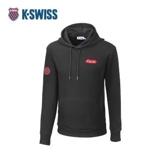 【K-SWISS】連帽長袖 TW HOODIE 2 帽T 口袋 男款 黑色 1012497-001