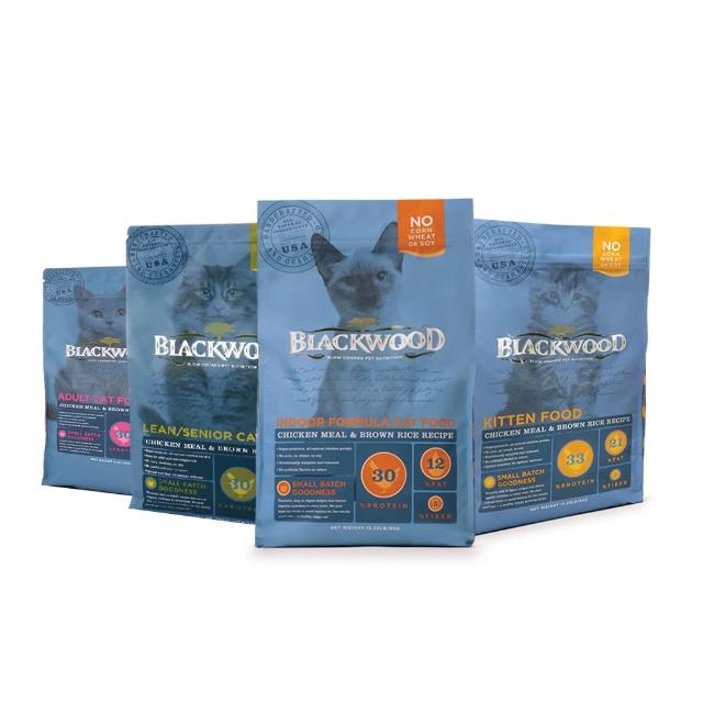 【BLACKWOOD 柏萊富】天然寵糧特調全齡貓飼料 4磅/1.8公斤(貓糧 貓飼料 貓乾糧)