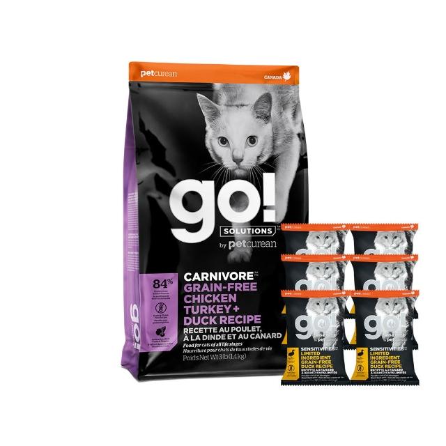 【Go!】四種肉 8磅 貓咪高肉量系列 低碳水無穀天然糧(貓糧 低碳水 全齡貓 挑嘴 貓飼料 寵物食品)
