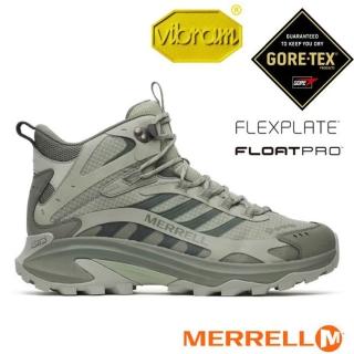 【MERRELL】男 MOAB SPEED 2 MID GORE-TEX 多功能防水透氣中筒登山健行鞋/ ML00003461 鼠尾草綠