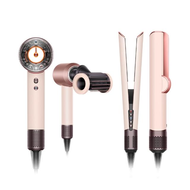【dyson 戴森】HD16 全新一代 吹風機 溫控 負離子 + HT01 二合一吹風直髮器 (粉霧玫瑰色) (超值組)